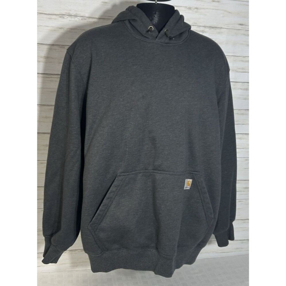 CARHARTT RAIN DEFENDER XL Loose Mens Hoodie Sweatshirt jacket work shirt vtg.